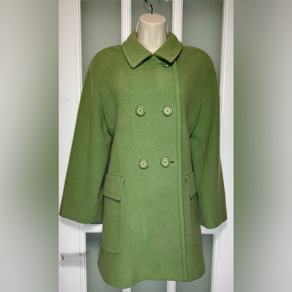 Vintage Double-Breasted Women's Pea Coat